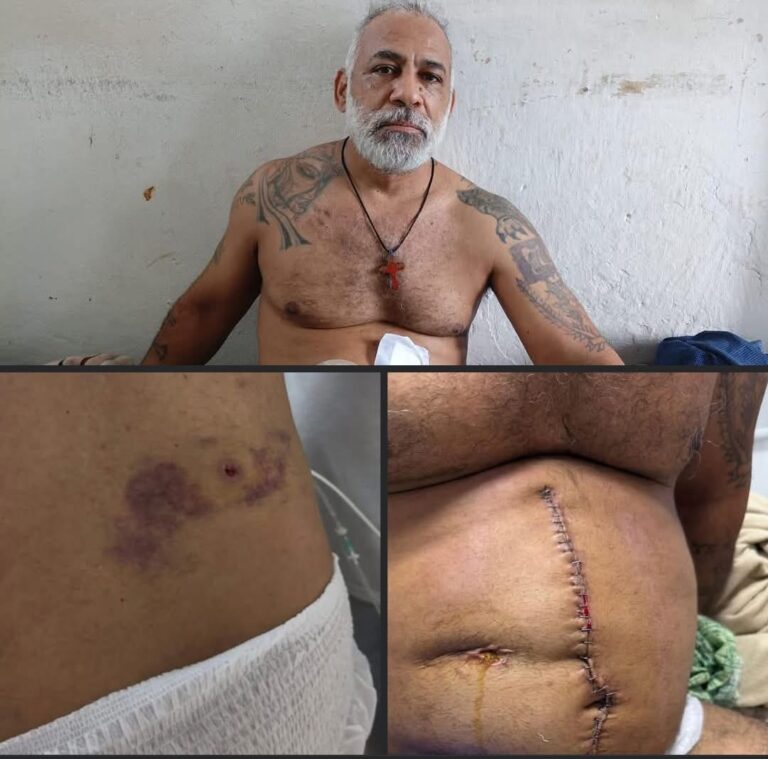 Familia denuncia que hombre recién operado y herido de bala fue enviado a prisión preventiva