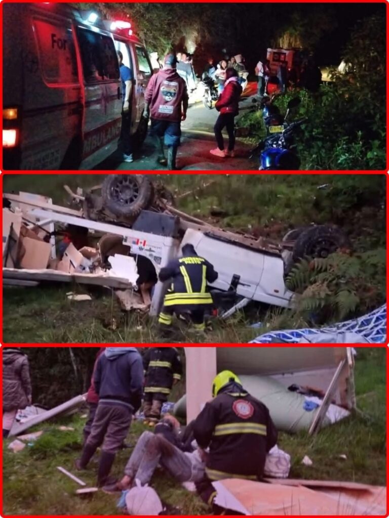 🚨 Casa rodante cayó a un barranco con turistas extranjeros a bordo en Nariño y el accidente generó momentos de pánico