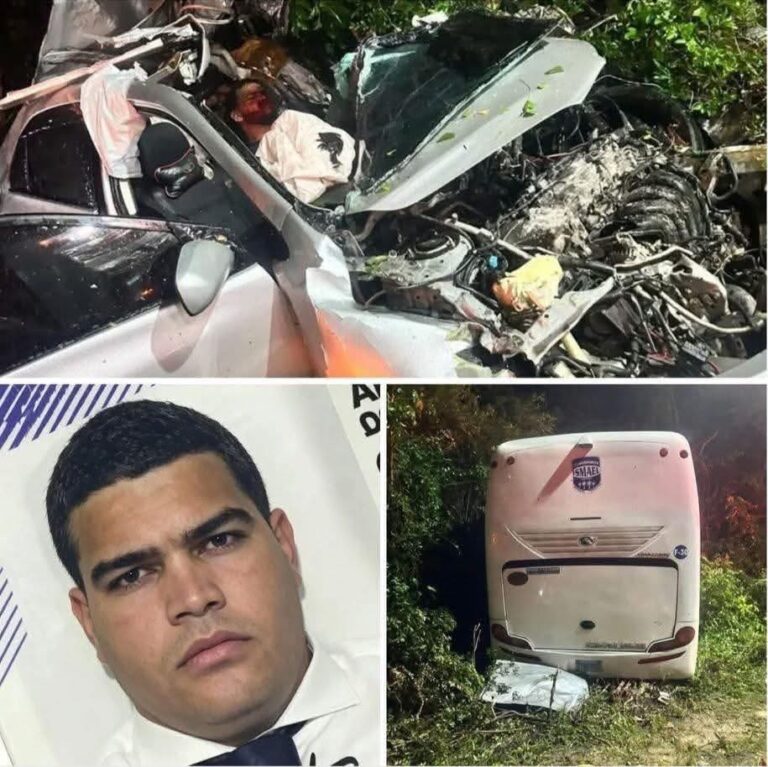 🚨💥 Aparatoso accidente en Bayahibe deja dos heridos tras fuerte impacto entre autobús y automóvil