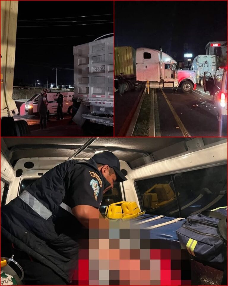 Fuerte accidente entre camiones en la ruta Interamericana Occidente genera alarma